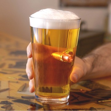 【ELLESHOP】聖誕禮物、交換禮物、生日禮物 🎁 Lucky Shot-子彈手工玻璃啤酒杯