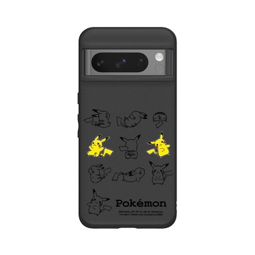 Pixel 8 Pro SolidSuit 黑 - 寶可夢 Pokemon - 皮卡丘動作大集合