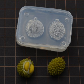 微縮 迷你 diy食玩 榴蓮慕斯 硅膠模具 立體貓山王 榴蓮法式 硅膠模具