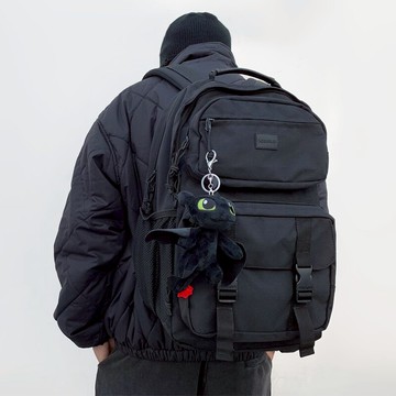 免運+開發票 潮牌街頭歐美休閑雙肩包男大容量旅行電腦背包女學生書包時尚潮流