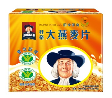 QUAKER 桂格 即沖即食大燕麥片盒裝  1盒  2.6kg