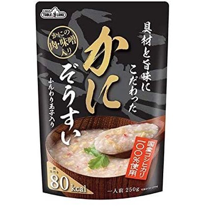 送料無料 テーブルランド　具材と旨味にこだわったかにぞうすい 250g×48個