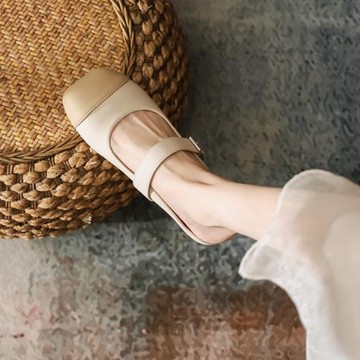 包頭涼鞋女夏平底超火半拖鞋外穿軟底涼拖大碼女鞋41一43胖腳寬肥