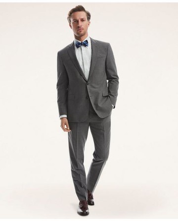 Brooks Brothers Men's Madison Fit Two-Button 1818 Suit | Grey | Size 42 Regular