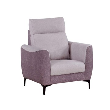 ASSARI-薰伊高背支撐單人座貓抓皮沙發雙色