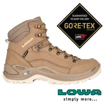 【LOWA】RENEGADE女中筒GTX健行鞋『淺沙/杏色』L320945 登山鞋 健行鞋 多功能鞋 戶外 露營 登山