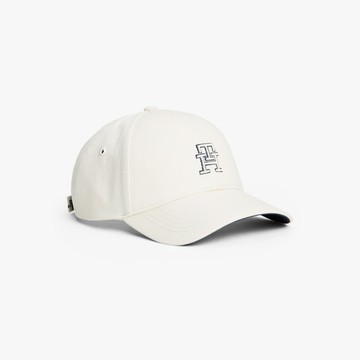 【Tommy Hilfiger】重量級斜紋棒球帽_裸色