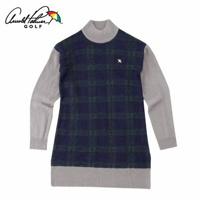 アーノルドパーマー Arnold Palmer ゴルフウェア ワンピース レディース チェック柄ニットワンピース Ap2412i02 通販 Lineポイント最大0 5 Get Lineショッピング