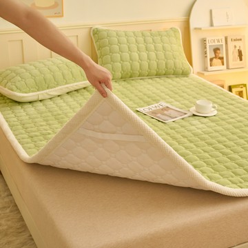 台灣出貨 牛奶絨床墊 加厚床墊 單人床墊 雙人床墊 簡易床墊 冬天床墊 保暖床墊 可水洗床墊 鋪棉床墊 加絨床墊 床墊