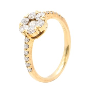 JEWELRY 無品牌珠寶 鑽石戒指 18K黃金 【二手名牌BRAND OFF】