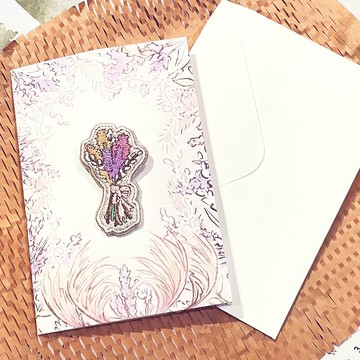 【組合】我有話想對你說 | 刺繡胸針卡片組