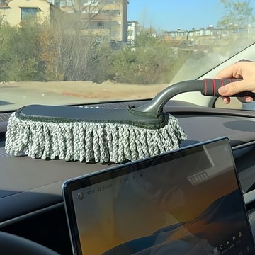 迪索倫汽車除塵撣子擦車刷子車用清潔工具掃灰拖把內飾除塵刷靜電吸塵撣