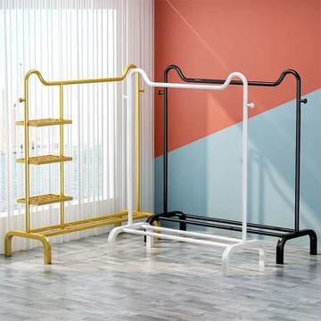 【免運】簡易掛衣架落地立式衣帽架家用收納柜臥室內掛包置物架網紅晾衣桿雙12購物節 八折下殺價