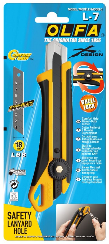 【文具通】OLFA 大型 X系列 美工刀 L-7 形單支裝 與日本型號224B相同 E202【領券滿額再折千12/31止】