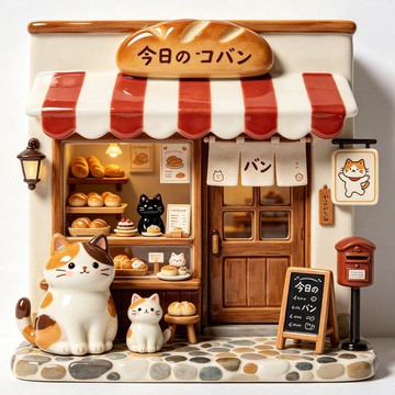 ✨臺灣出貨✨貓屋【麪包店】樹脂浮雕立體冰箱貼創意個性裝飾紀念品高級磁吸式
