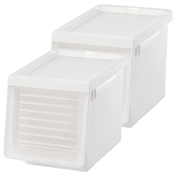 KEYWAY 聯府 LN300 Line300直取式整理箱 29L 2個  433 x 300 x 320mm  白色  1組