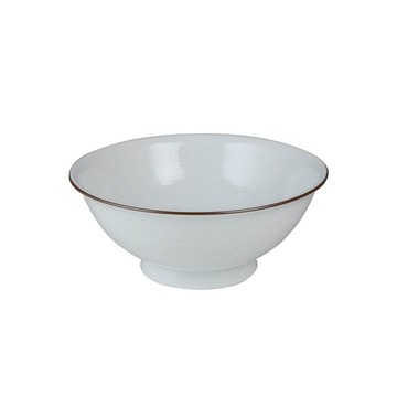 白山陶器 日本白磁千段6寸拉麵碗-880ml