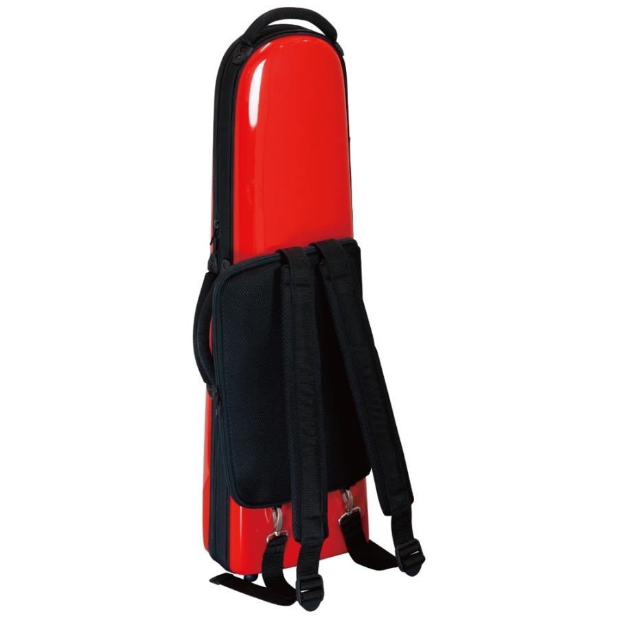bags EFDTT RED SOLID COLOR デタッチャブルベルトロンボーン用ファイバーケース