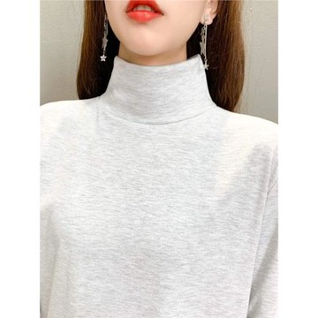 睡衣女春秋冬季加厚純棉高領護頸長款睡裙甜美連衣裙打底裙家居服