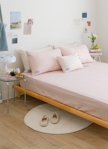 莓果芝士 - 華爾紗 ( 純棉 ) 床包組（床包＋枕套2入）