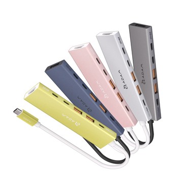 ADAM Hub DE06 USB-C 六合一多功能集線器