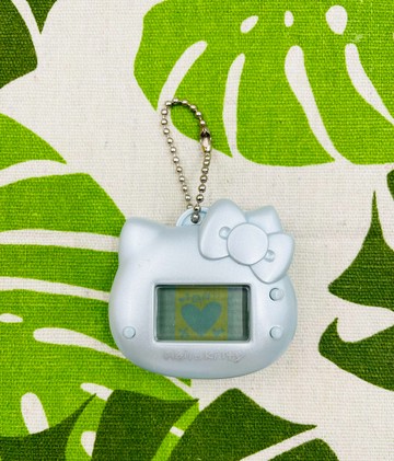 【震撼精品百貨】Hello Kitty 凱蒂貓~日本SANRIO三麗鷗 KITTY吊飾鎖圈-電子雞藍*86015