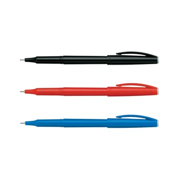 雄獅 簽字筆 紅/藍/黑 0.5mm 12支 /盒 NO.100