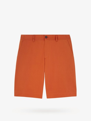 Cotton bermuda shorts with back logoed label - MAISON KITSUNE - gender_Man