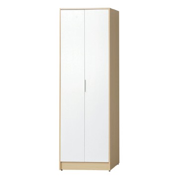 ASSARI-原木雙色2.5尺雙吊衣櫃(寬76x深55x高202cm)