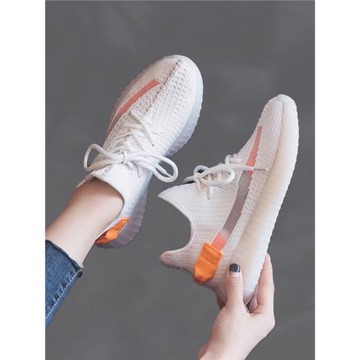 潮牌滿天星椰子鞋女2025春秋新款百搭ins潮老爹跑步運動小白鞋子