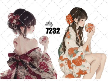 原創貼紙 no.7232 人物貼紙 原創貼紙 人物貼紙 女孩貼紙 原創人物貼紙