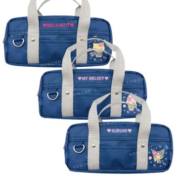 小禮堂 Sanrio 三麗鷗 JK書包拉鍊筆袋 (平成高校款) Kitty 美樂蒂 酷洛米