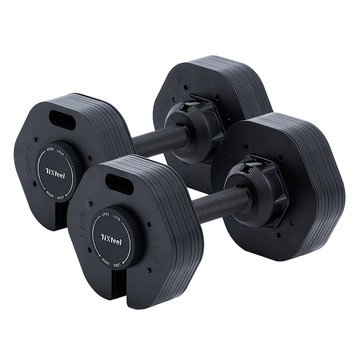 Tixteel XT-GRIP MAX快鎖組合式啞鈴20公斤(2入) 核心訓練
