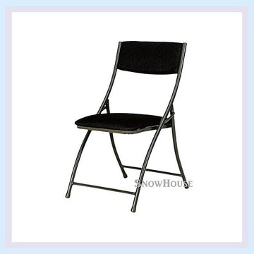 雪之屋 鐵製布墊折合椅(黑)/休閒椅/戶外椅/涼椅 R12017