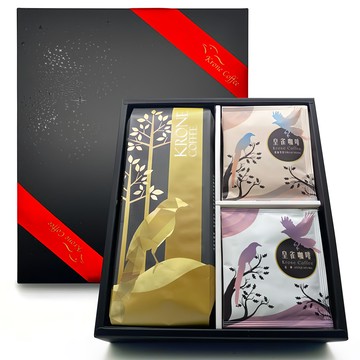 KRONE 皇雀 12包時尚禮盒組 口感滑順  咖啡豆 + 濾掛咖啡  1盒