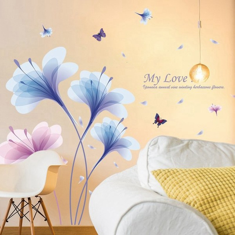 ウォールステッカー 壁紙シール 子供部屋 書斎 寝室 模様替え パーティ イベント インテリア 雑貨 オシャレ 可愛い 華やか 室内装飾 チョウ 花 通販 Lineポイント最大0 5 Get Lineショッピング