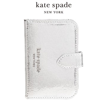 【kate spade】MagSafe 迷你掀蓋包 閃亮銀