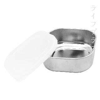 一品川流 日本製 不鏽鋼保鮮盒-方型-小-10cm-380ml-6入