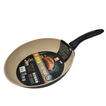 樂司 超輕量陶瓷不沾淺型平底鍋-24cm-2支