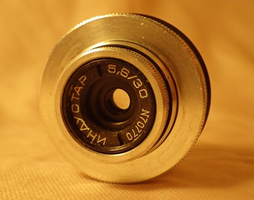 INDUSTAR 30 mm F5.6 鏡頭適用於 18x24 mm Yolka Elka 底片相機
