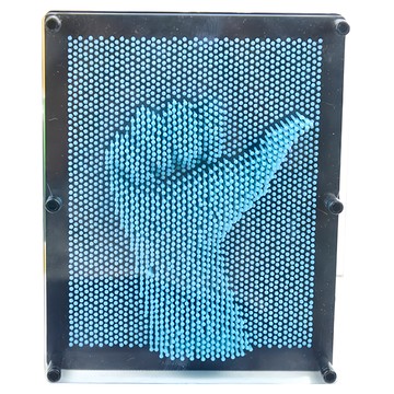 3D創意針畫-藍色 趣味針畫板 辦公室小物 益智玩具 培養手眼協調能力  1個