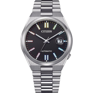 CITIZEN Mechanical系列 TSUYOSA 復古機械錶 男錶 手錶-40mm黑 NJ0151-53E