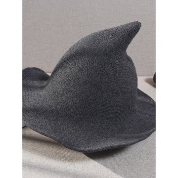 【女巫】萬圣節帽子氣質型御姐風巫婆帽子魔法師針織帽女個性潮酷