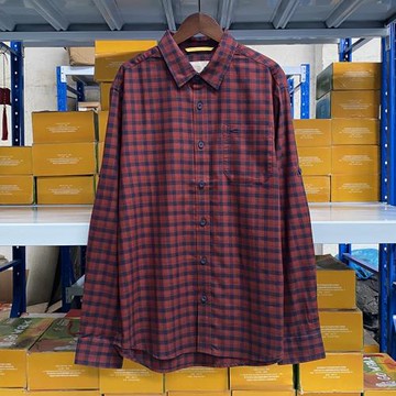 駱駝動感男裝Camel Active男士春秋款格子長袖襯衫再生纖維棉混紡