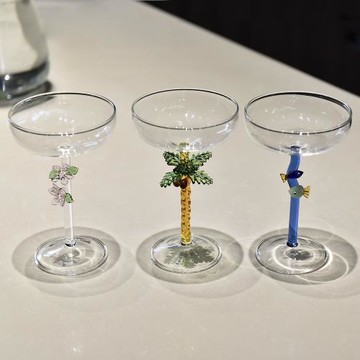 創意高顏值香檳杯家用小清新高腳紅酒杯葡萄酒杯女生可愛甜酒杯子