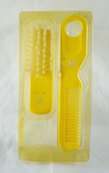 【震撼精品百貨】日本泰迪熊 梳子&刷子 黃  震撼日式精品百貨