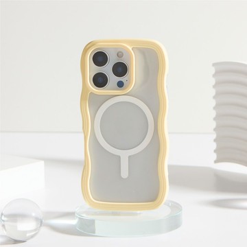 雲朵波波MagSafe iPhone手機殼-晨光黃