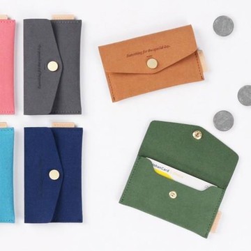 韓國wannathis 女式信封式卡包 可愛個性迷你名片包  小款收納包