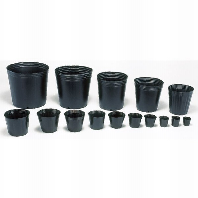ポリポット黒丸角4穴 口径15cm×高さ12.5cm 1000枚 通販 ポリポット黒丸角4穴 口径15cm×高さ12.5cm 100枚