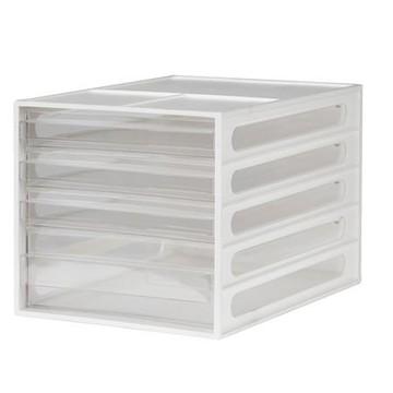 樹德SHUTER 桌上型文件資料櫃/A4-4抽/DD-1213/白